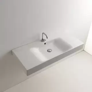 Kerasan Cento Раковина 100х45 см, 1 отв., цвет: белый