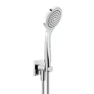 Gessi Rilievo Душевой комплект, состоящий из вывода воды на1/2", держателя, шланга 1,50 м и душевой лейки, цвет: хром