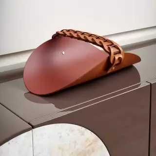 Colombo Adj Открытая корзина для СПА Riviera 48x28см., цвет:  бордо/коньяк