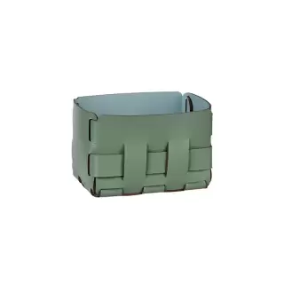 Colombo Adj Корзинка Mini Bottega, 12x19H13 см , цвет: эвкалипт/небесный