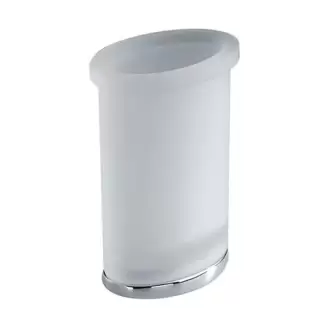 Colombo Land Стакан настольный, цвет: хром/матовое стекло