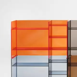 Laufen Kartell Стеллаж, 75х26х53см, пластик, напольный, цвет: оранжевый