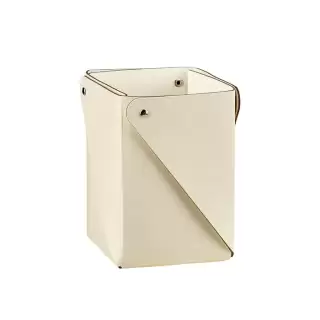 Colombo Adj Стаканчик MIU 8x8хH10.5см., настольный, цвет: панна котта/белый