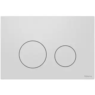 TECEspring Панель смыва для унитаза, пластиковая, плоская, цвет: белый матовый