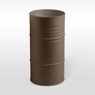 Kerasan Artwork Barrel Раковина 45х90 см, без отв., напольная, слив в пол, в комплекте сифон, цвет: Bruno matt