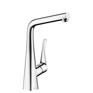 Hansgrohe Metris Смеситель  для кухни на 1 отв, поворотный и выдвижной излив, цвет: хром