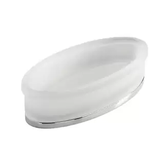 Colombo Land Корзинка для душевых принадлежностей, настольная, цвет: хром/матовое стекло