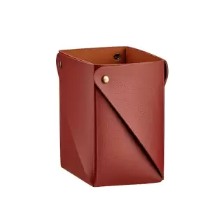 Colombo Adj Стаканчик MIU 8x8хH10.5см., настольный, цвет: бордо/коньяк