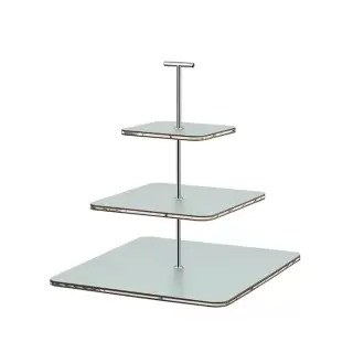 ADJ Сервировочная стойка 30x30xH35см., ручка "Т", цвет: небесный голубой/фурнитура хром