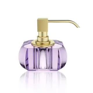 Decor Walther Kristall SSP Дозатор для мыла, настольный, цвет: хрусталь/золото матовое