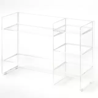 Laufen Kartell Стеллаж, 75х26х53см, пластик, напольный, цвет: прозрачный кристал