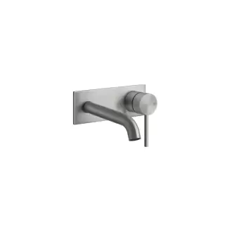 Gessi 316 Встраиваемый смеситель с изливом 147мм, внешняя часть, цвет: steel brushed