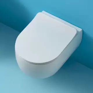 Kerasan Flo унитаз подвесной 50х36см, цвет: белый матовый