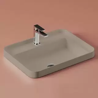 Artceram Fuori Scala Раковина 60х45 см, встраиваемая, с 1 отв.под смеситель,без перелива, цвет: matera