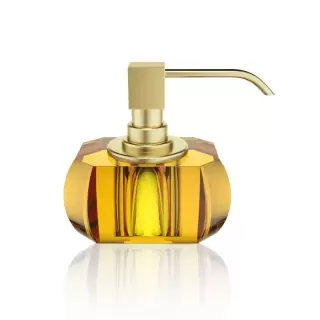 Decor Walther Kristall SSP Дозатор для мыла, настольный, цвет: хрусталь/золото матовое