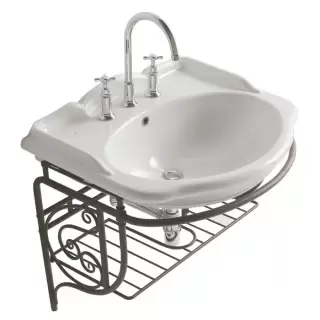 Globo Paestum Консоль подвесная 71x58x60см, на 3 отв., цвет: состаренный металл