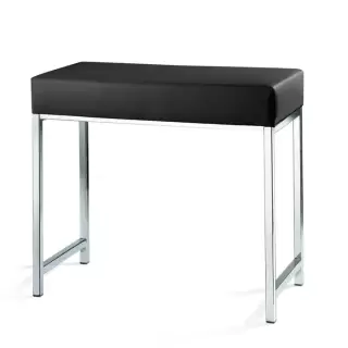 Decor Walther DW 66 Скамья 60x30x52см, напольная, цвет: хром / черный