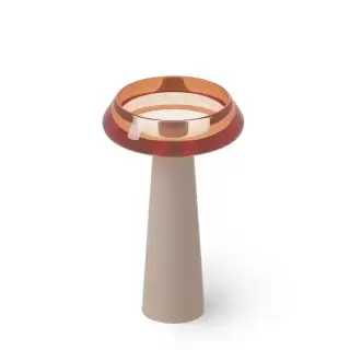 Dea Design Pedestal Basin Раковина 54.5x54.5х90см., напольная, без отв., Glasstech, прозрачная смола, цвет: Brown Copper R9