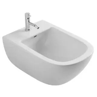 Globo Stockholm Биде подвесное 51х37см, с системой скрытого крепежа, с 1 отв под смеситель, цвет: белый