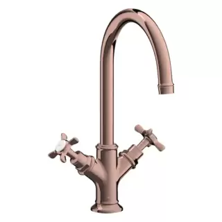 Axor Montreux Смеситель для раковины, для 1 отв., цвет: полированное красное золото