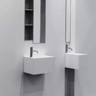 Antonio Lupi Calco Раковина 45х25х25 см, 1 отв., подвесная, цвет: белый