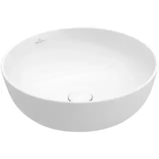 Villeroy&Boch Artis Раковина 43х43х12.5см., накладная, без отв., без перелива, TitanCeram, цвет: альпийский белый