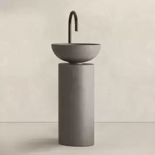 Noorth milldue edition SABA 45 Раковина напольная &Oslash;45x90см, слив в пол, без отв., цвет: Antracite