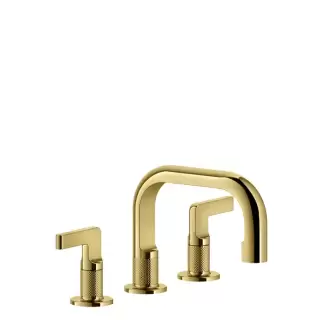 Gessi Inciso Смеситель для раковины на 3 отв., цвет: золото