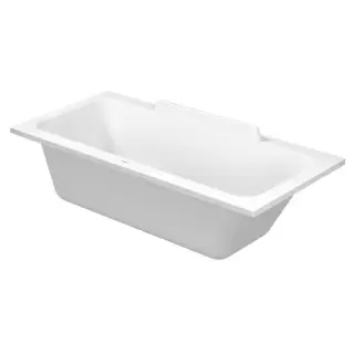 Duravit Ванна акриловая DuraStyle 170х75x48см, прямоугольная .встраиваемая или версия с панелями, , наклон спины справа. цвет: белый