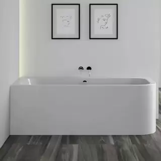 Knief Pure Rigth Ванна угловая 180x80x60см., Sx, щелевой перелив slot в комплекте, цвет: белый