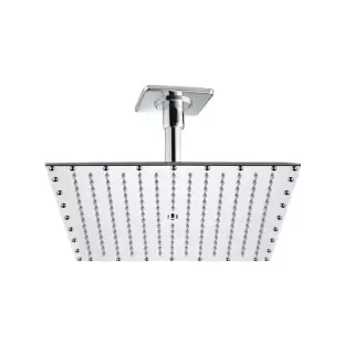 BOSSINI PARIS-RECTANGULAR Верхний душ 400 x 400 мм - потолочный кронштейн 150 мм, цвет: хром