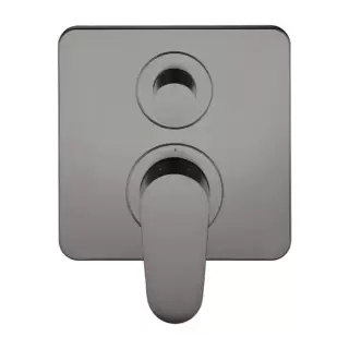 Axor Citterio M Смеситель для ванны, встраиваемый, с переключателем на 2 потока, цвет: полированный черный хром