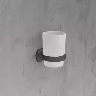 Novellini Giada Стакан, подвесной, цвет: черный матовый