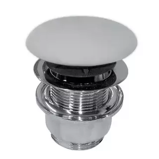 Globo Выпуск для раковины c переливом, click-clack, цвет: белый