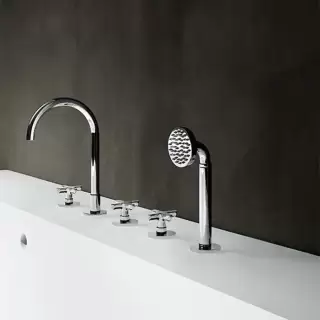 Fantini Icona Classic Смеситель на борт ванны, цвет: хром