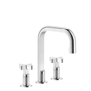Gessi Inciso Смеситель для раковины, 3 отв., цвет: хром