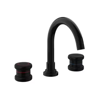 Nicolazzi Festival Смеситель для раковины на 3 отв, цвет: BN+ручки FESP005+FESP006