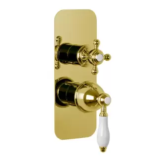 Fima Carlo Frattini Herend Смеситель для душа, встраиваемый, на 2/3 выхода, цвет: золото