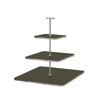 ADJ Сервировочная стойка 30x30xH35см., ручка "Т", цвет: олива/фурнитура хром