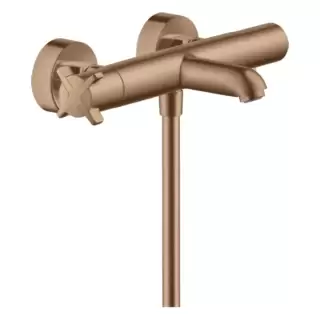 Axor Citterio E Смеситель для ванны, термостатический, настенный, цвет: шлифованное красное золото