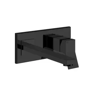 Gessi Rettangolo K Смеситель для раковины, встраиваемый, однорычажный, излив 249мм, внешние части, цвет: Black XL