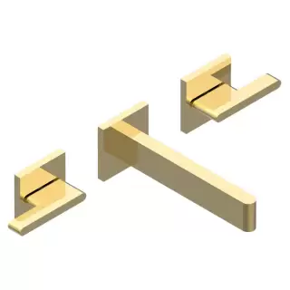 THG ICON-X METAL &Agrave; MANETTES Смеситель для раковины, настенный, цвет: полированное золото