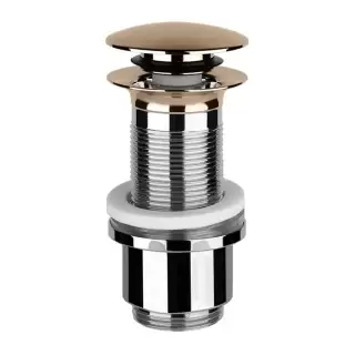 Gessi Автоматический донный клапан &ldquo;Stop&Go&rdquo; для раковины без перелива, цвет: Copper PVD