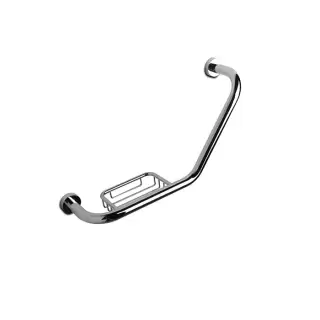 3SC Hotel Поручень 45х11хh24см с мыльницей-сеткой, цвет: хром