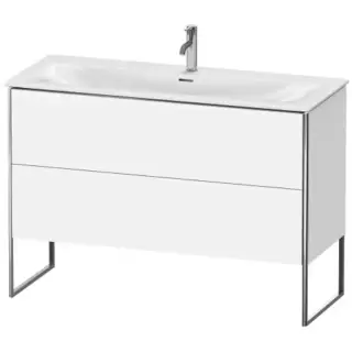 Duravit XSquare База напольная 121x47.8x84см с раковиной, 2 яшика, цвет: глянцевый белый