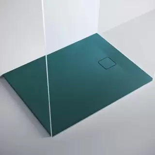 Salini Oasi Поддон 90х90х3см, с сифоном, материал: S-Stone, цвет: RAL6004 матовый