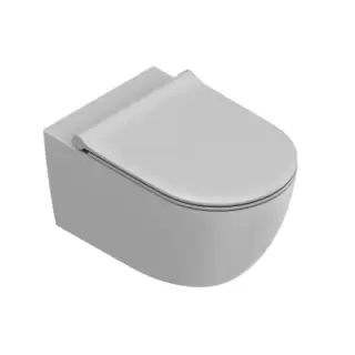 Catalano Sfera Унитаз подвесной 55х35см, безободковый, смыв Tornado, покрытие Twinglaze+, цвет: серый матовый