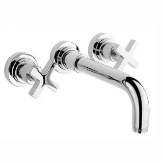 Nicolazzi M.Croce Смеситель для раковины с встр. частью, на 3 отверстия, настенный,  цвет: хром