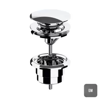 Almar Mixers Донный клапан 1"1/4 для раковины, цвет: оружейный металл брашированный PVD