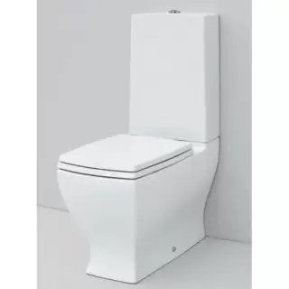 Artceram JAZZ унитаз моноблок 69х36см слив универсальный , с креплением, цвет: белый/хром